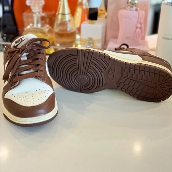 Nike Brown and White Low-Top Athletic Sneakers - Picture 3 of 3